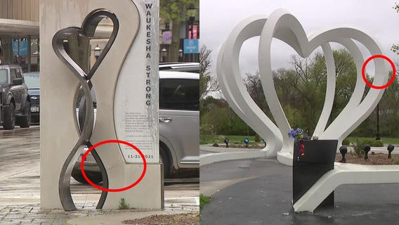 Waukesha Christmas parade attack memorials show visible cracks