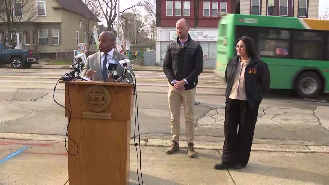 2026 Milwaukee traffic-calming projects; Mayor Johnson, DPW unveil