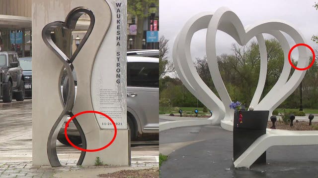 Waukesha Christmas parade attack memorials show visible cracks