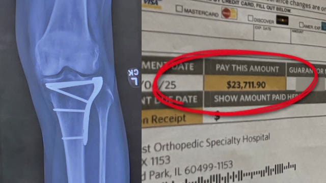Wisconsin woman fights $23,000 bill for knee surgery