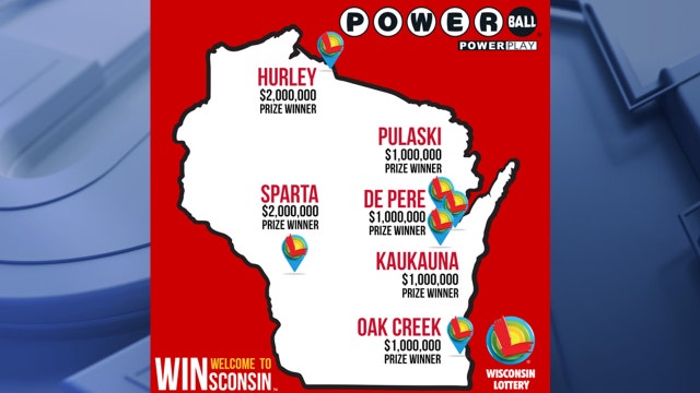 Wisconsin Lottery; 6 winning tickets sold, combined $8M in winnings