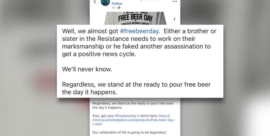 Minocqua brewery post draws backlash after White House dinner shooting