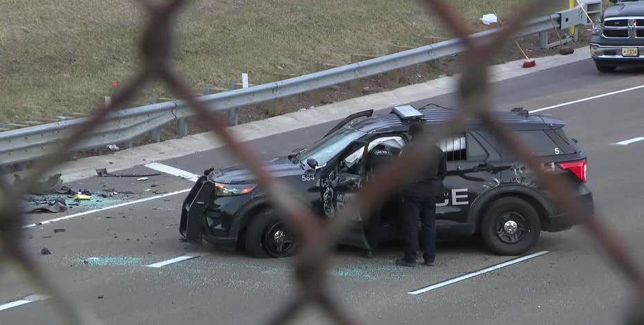 Milwaukee police chase; squad rolls over, 2 officers hurt, suspect arrested