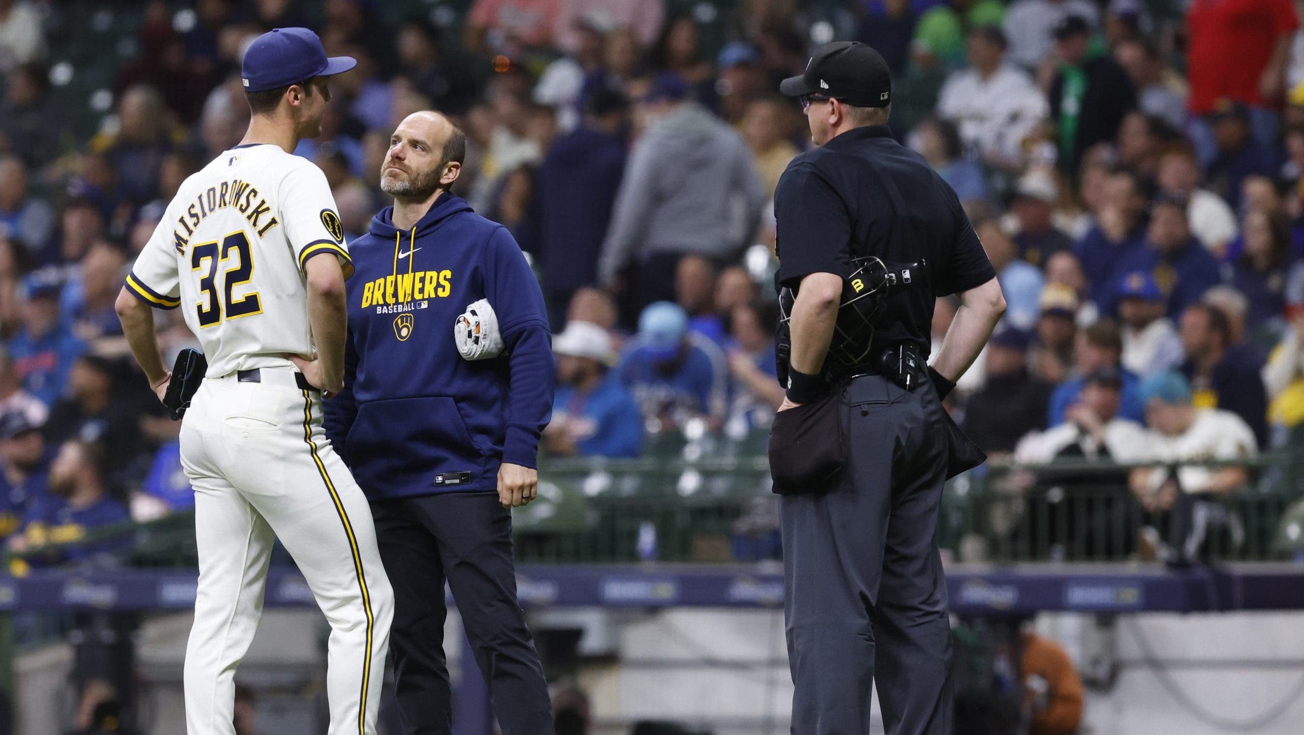 Brewers lose to Padres, Sheets’ late homer spoils Misiorowski gem