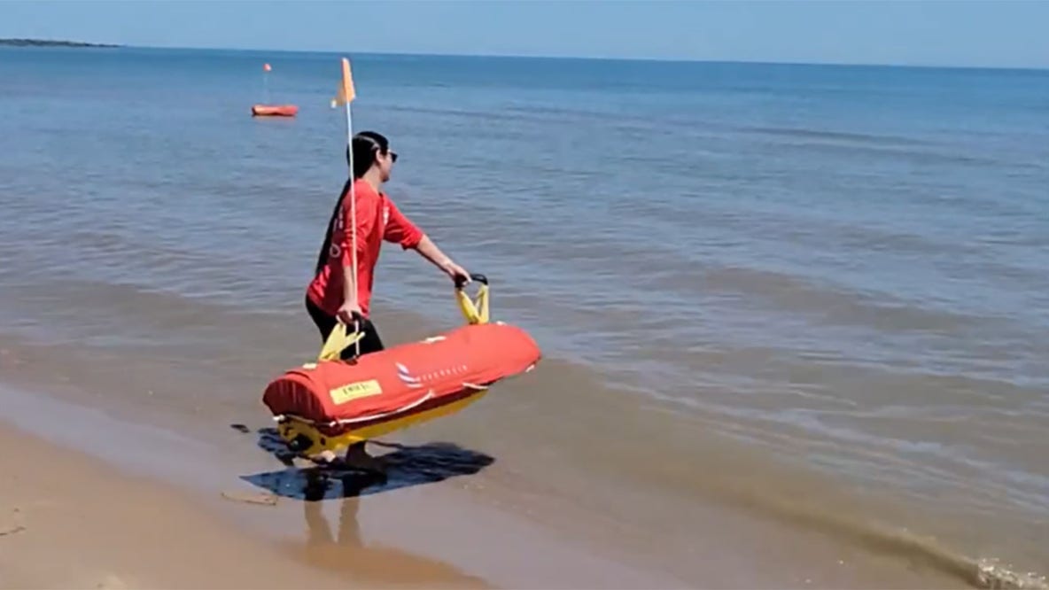 Racine lifeguard training includes use of 'lifesaving' rescue robot