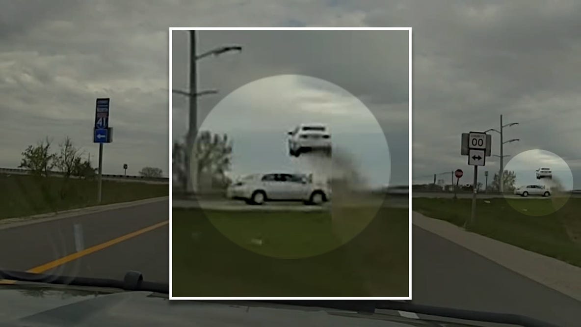 Video: Fond du Lac County chase, car flies over traffic while fleeing