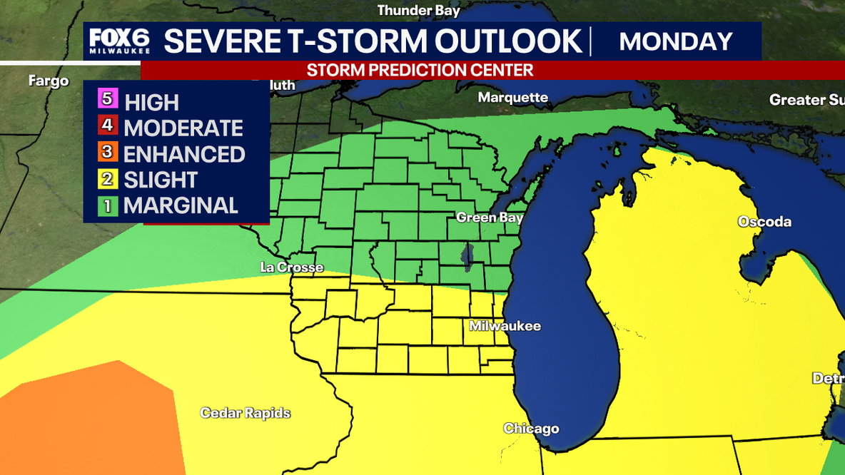Southeast Wisconsin weather: Strong to severe storms possible into Tuesday