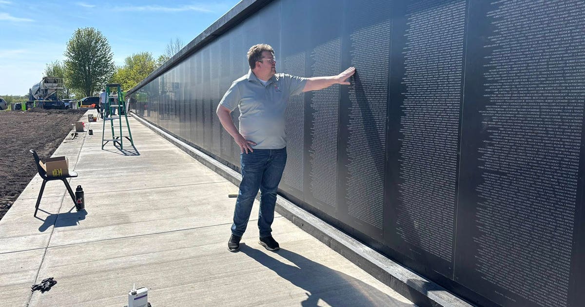 Vietnam Veterans Memorial Wall replica permanently installed in Watertown