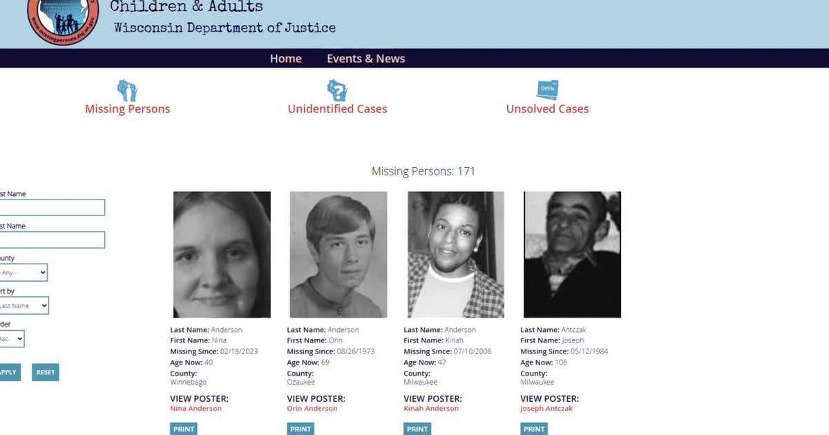 Wisconsin missing persons: Advocacy groups assist police, families