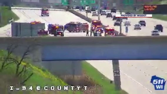 I-94 westbound crash in Waukesha County now cleared