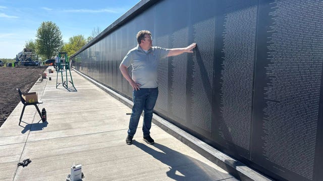 Vietnam Veterans Memorial Wall replica permanently installed in Watertown