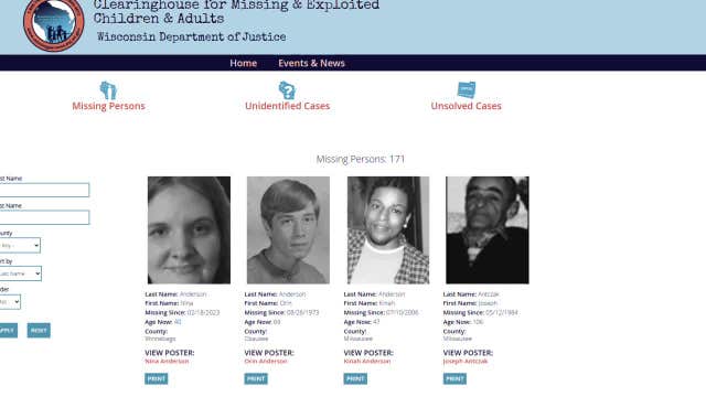 Wisconsin missing persons: Advocacy groups assist police, families