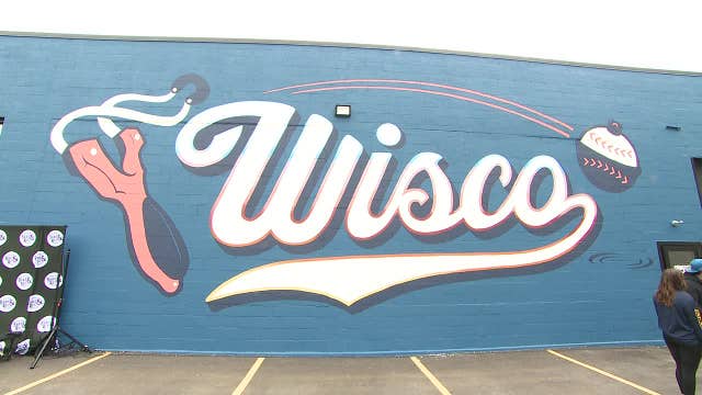 Brewers unveil City Connect-inspired mural in West Allis: "The Launch"