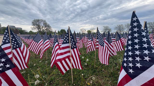 Memorial Day tribute: 'Field of Flags' honors fallen service members