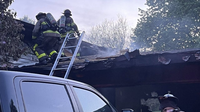 Lac La Belle house fire; residents treated for smoke inhalation