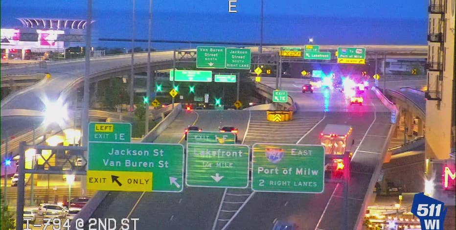 Fatal Milwaukee motorcycle crash shuts down eastbound I-794 lanes