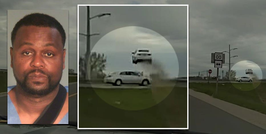 Fond du Lac County police chase goes airborne; Milwaukee man charged