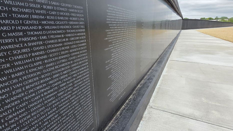 Vietnam Veterans Memorial Wall replica permanently installed in
