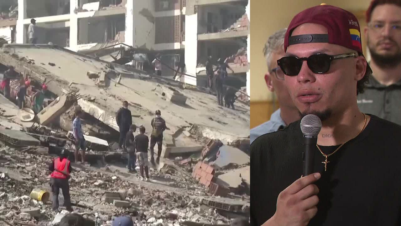 Venezuela earthquake relief; Milwaukee Brewers players, coach engaged