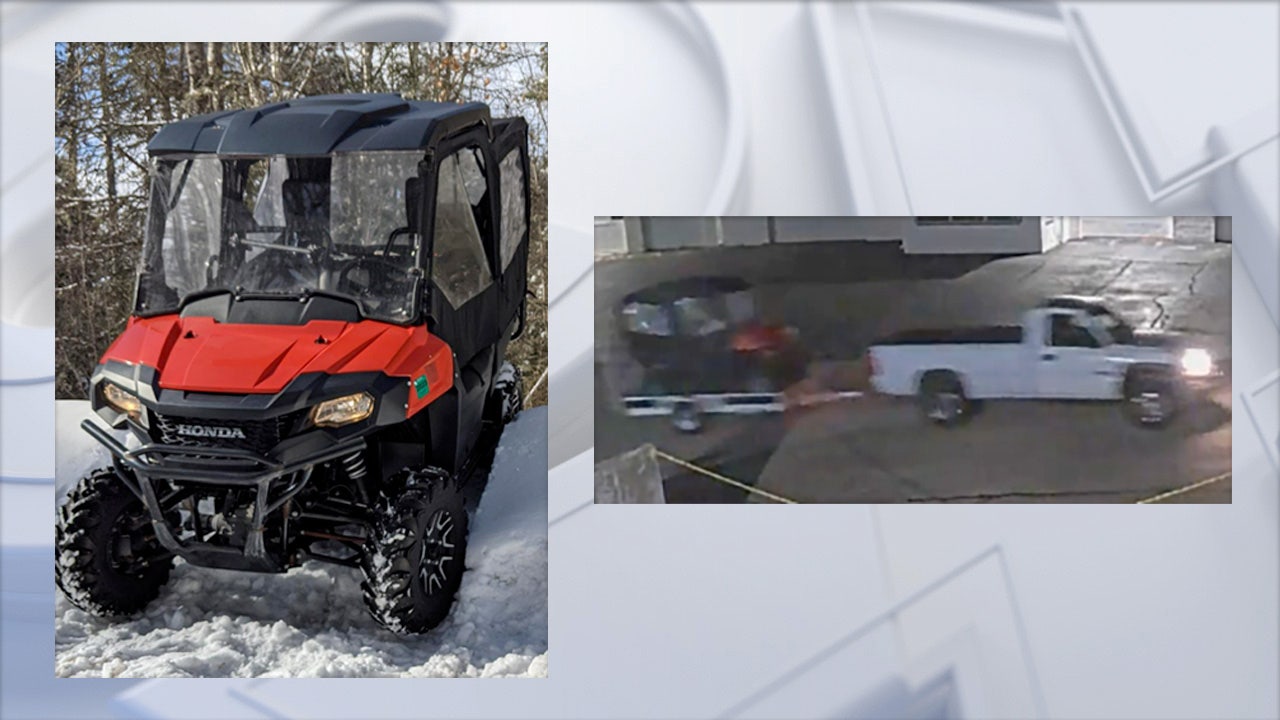 UTV stolen from Brookfield business, truck seen towing it away