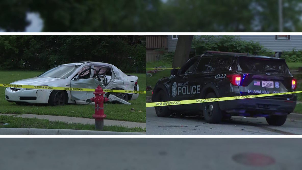 Milwaukee crash: Police squad, car damaged near Richards and Burleigh