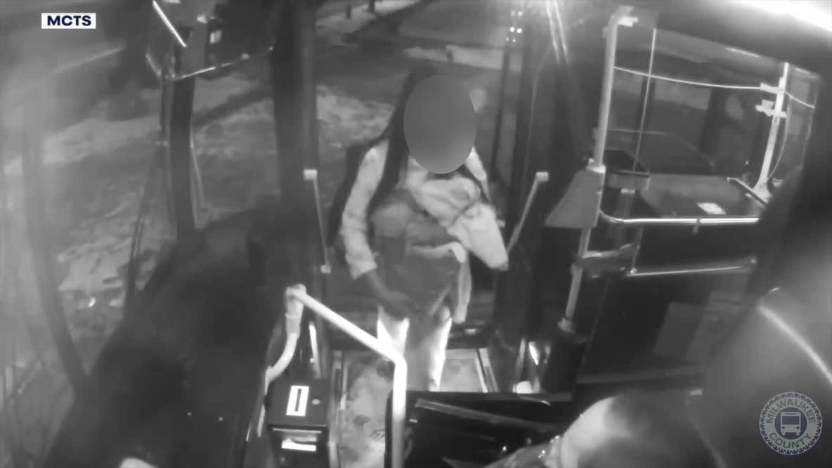 WATCH: MCTS bus driver helps girl alone at night in Milwaukee