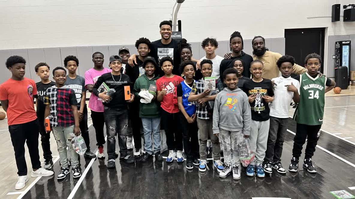 Giannis Antetokounmpo involved with Milwaukee kids, church
