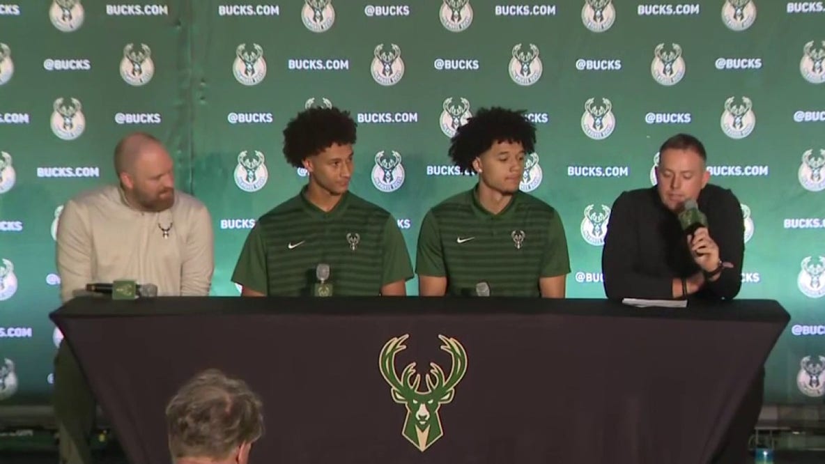 Bucks draft: Brayden Burries, Nate Ament introduced after Giannis trade