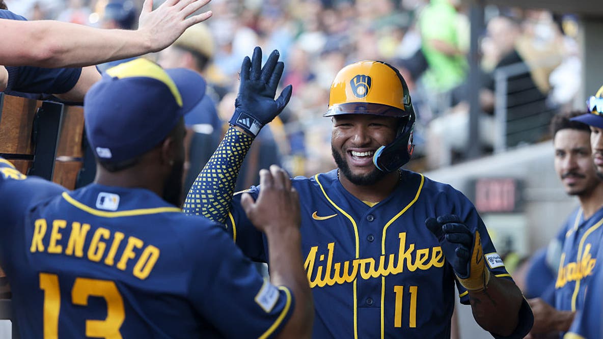 Athletics 4-3 victory over Brewers Wednesday night; win the series