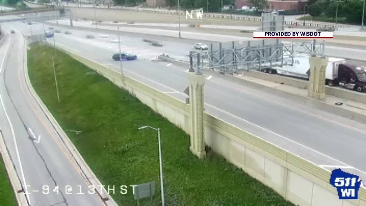 Marquette Interchange fatal motorcycle crash, system ramp closed