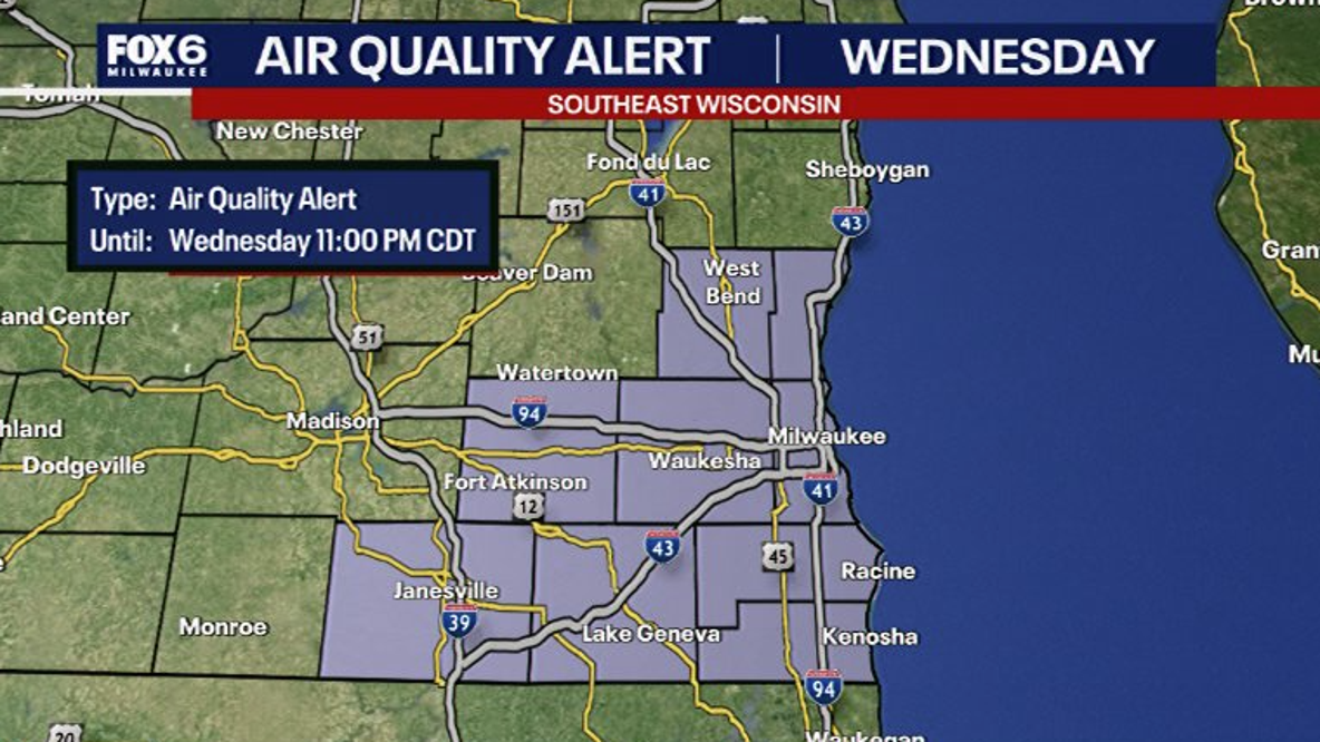 Southeast Wisconsin Air Quality Alert; 'unhealthy for sensitive groups'