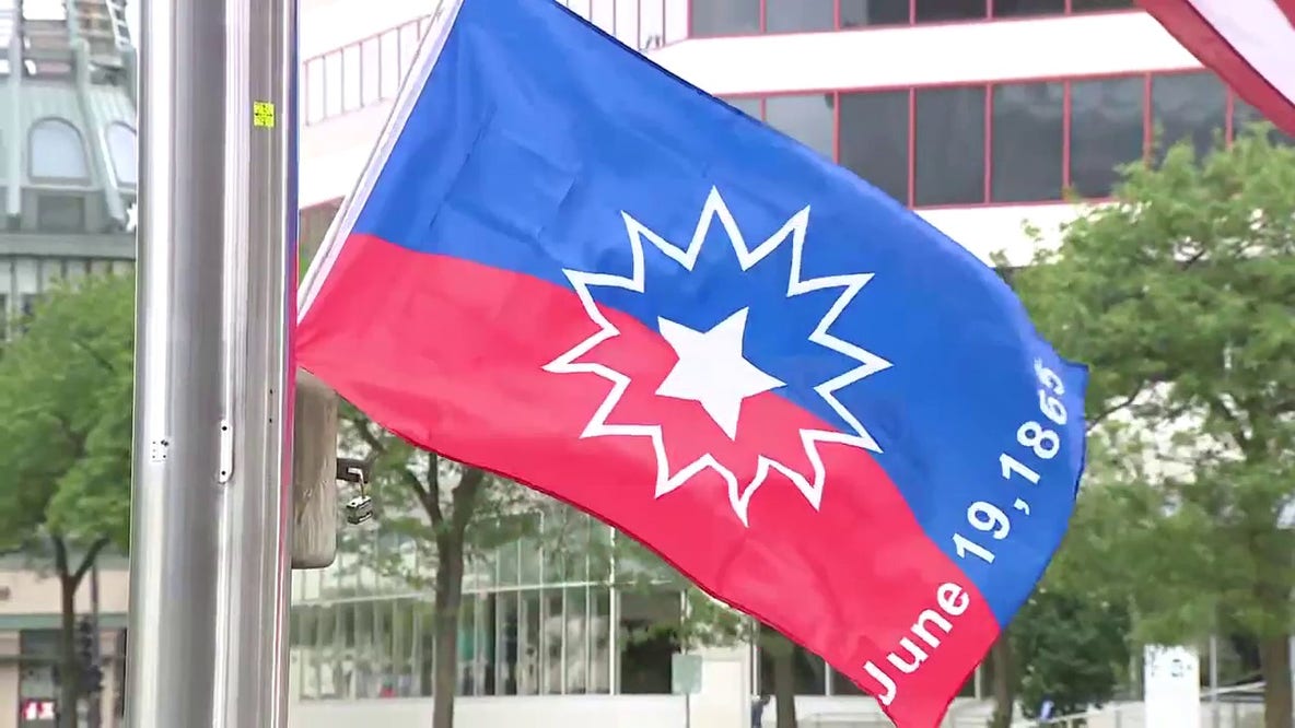 Milwaukee raises Juneteenth flag above city hall
