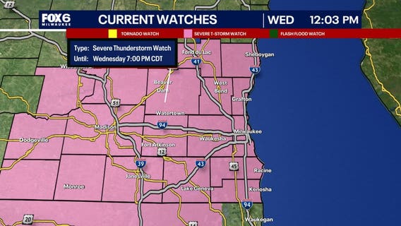 Southeast Wisconsin severe thunderstorm watch Wednesday; what to expect