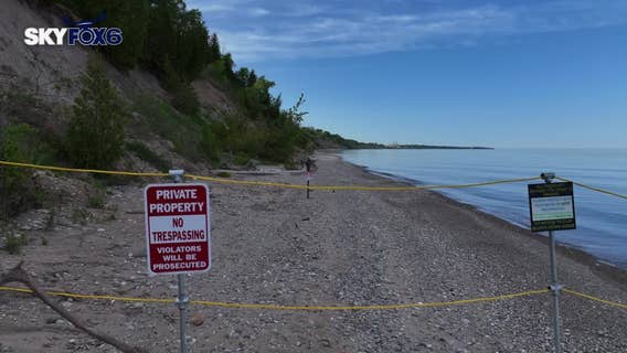 Lake Michigan beach access; Lion's Den Gorge hikers blocked