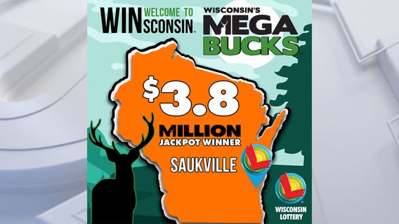 Winning Megabucks jackpot ticket sold in Saukville; worth $3.8M