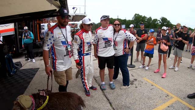 IndyCar driver Santino Ferrucci helps veterans rebuild lives