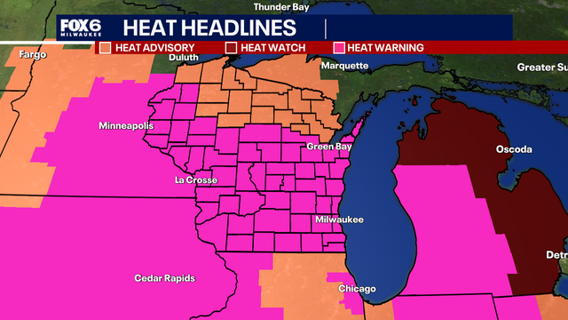 Dangerous, prolonged heat in southeast Wisconsin this week; what to know