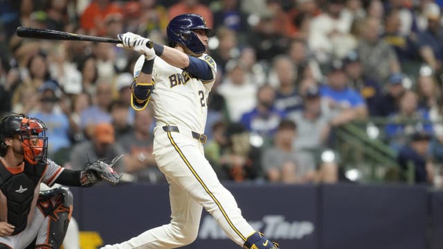 Brewers beat Giants, Turang helps power season-best offensive night