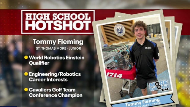 St. Thomas More High School student excels with MORE Robotics team