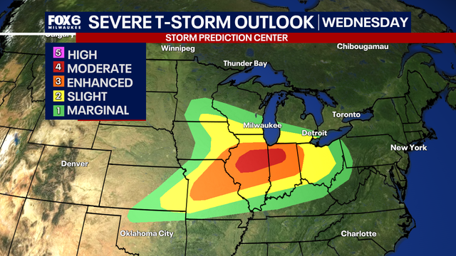 Southeast Wisconsin: Severe storms possible on Wednesday