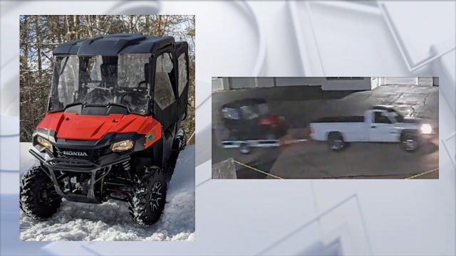 UTV stolen from Brookfield business, truck seen towing it away