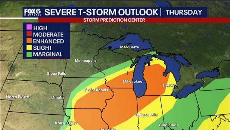 SPC Warning Wisconsin