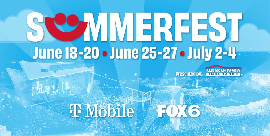 Summerfest 2026 artist lineup for June 25-27