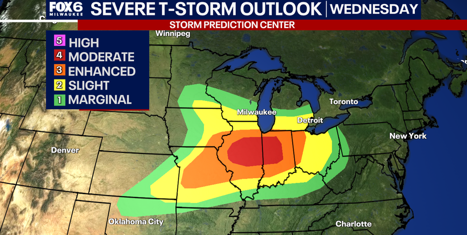 Southeast Wisconsin: Severe storms possible on Wednesday