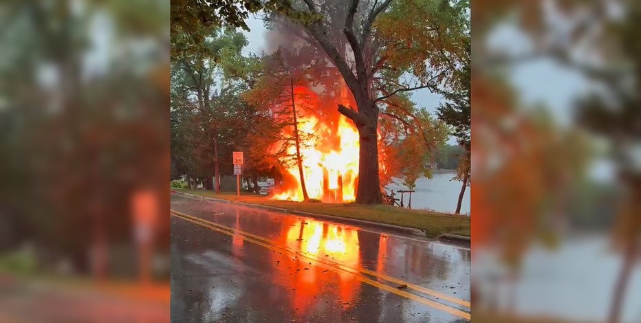 Lightning strikes lead to structure fires in Summit, Lac La Belle