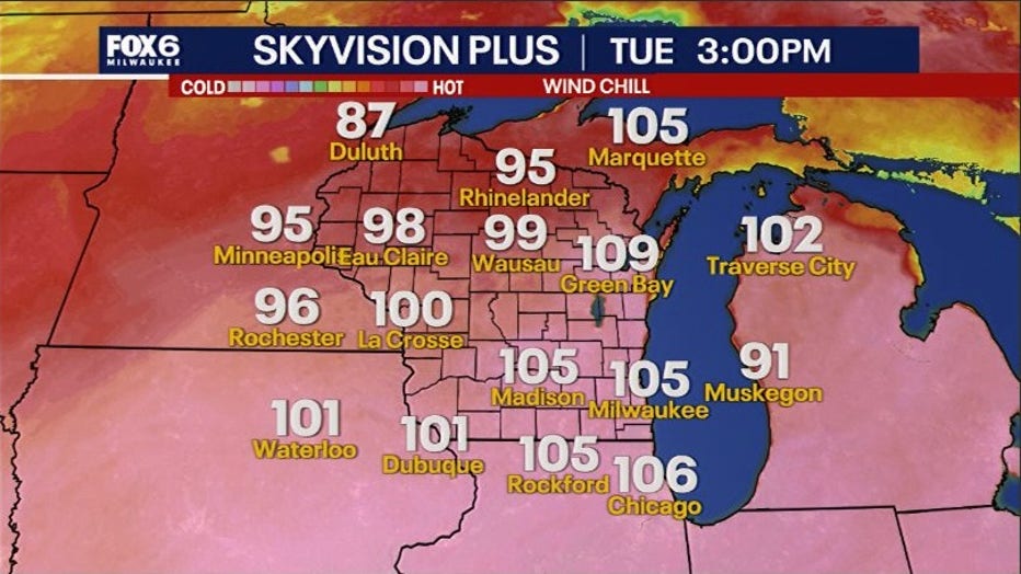 Heat Index Wisconsin
