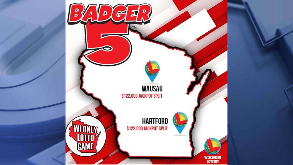 Winning $122K Badger 5 Jackpot split; tickets sold in Wausau, Hartford