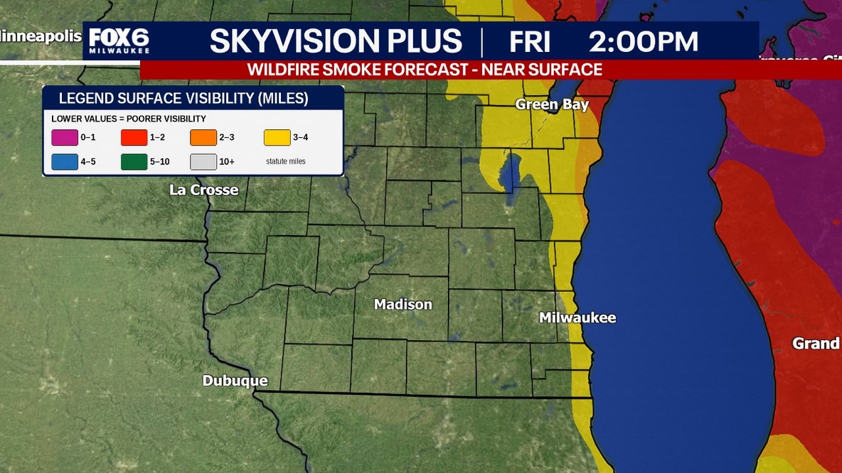 LIVE UPDATES: Wisconsin air quality, wildfire smoke lingers Friday