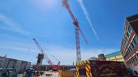 Worker rescued from tower crane at Aurora Medical Center Grafton