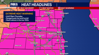 Wisconsin heat warning extended, storms July 4 holiday weekend